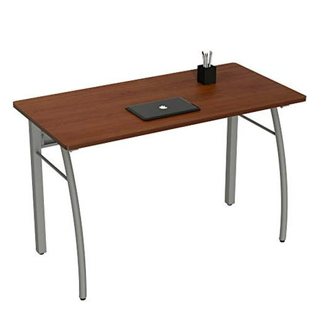 48 x 24 Computer Table for Home or Office Linea Italia Rectangular Large Easy to Assemble Metal Desk with Wood Top Cherry 48 x 24 Computer Table for Home or Office Linea Italia Rectangular Large Easy to Assemble Metal Desk with Wood Top Cherry